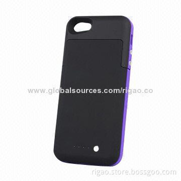 Battery Case for iPhone 5, 2,500mAh Battery, with Built-in LED Indicator